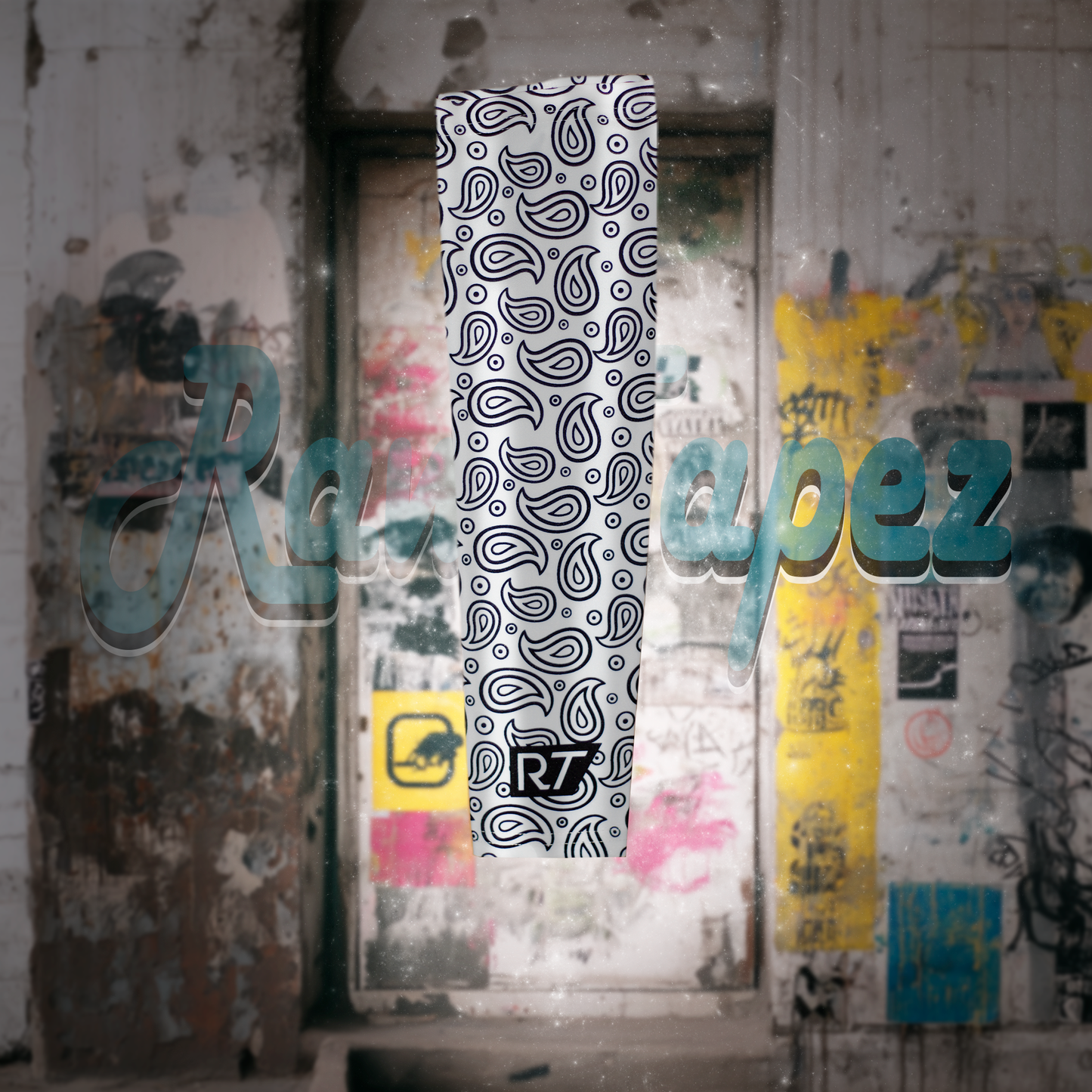 White Paisley Arm Sleeve