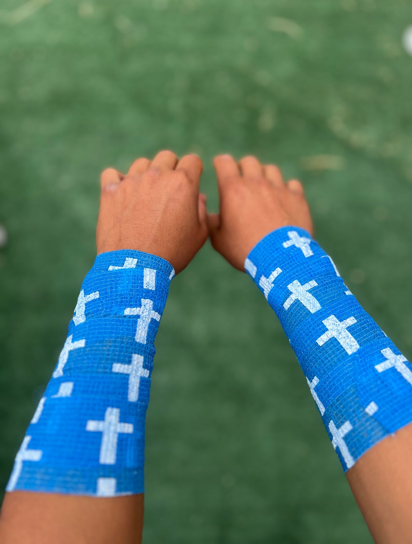 Blue: Cross Athletic Tape