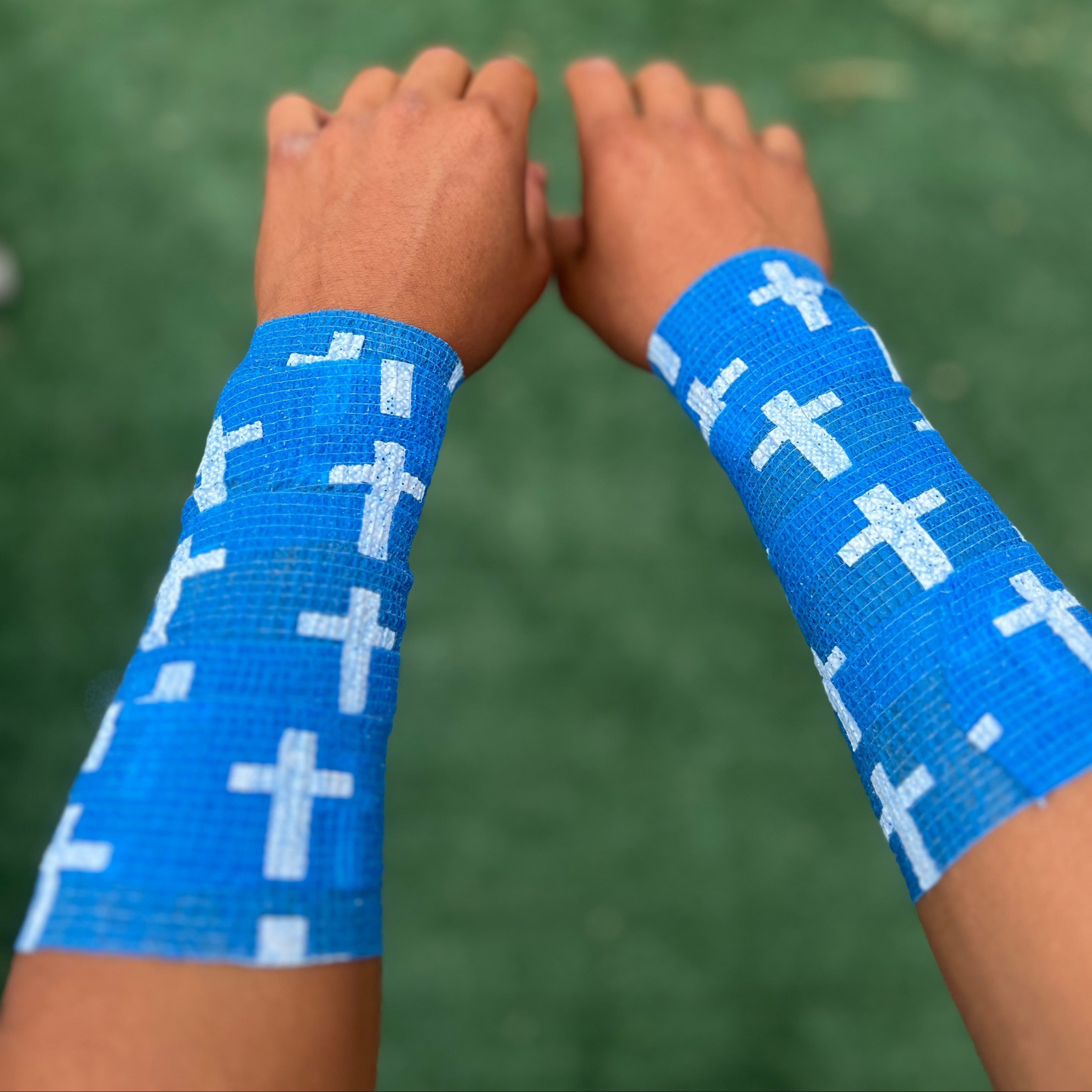Blue: Cross Athletic Tape