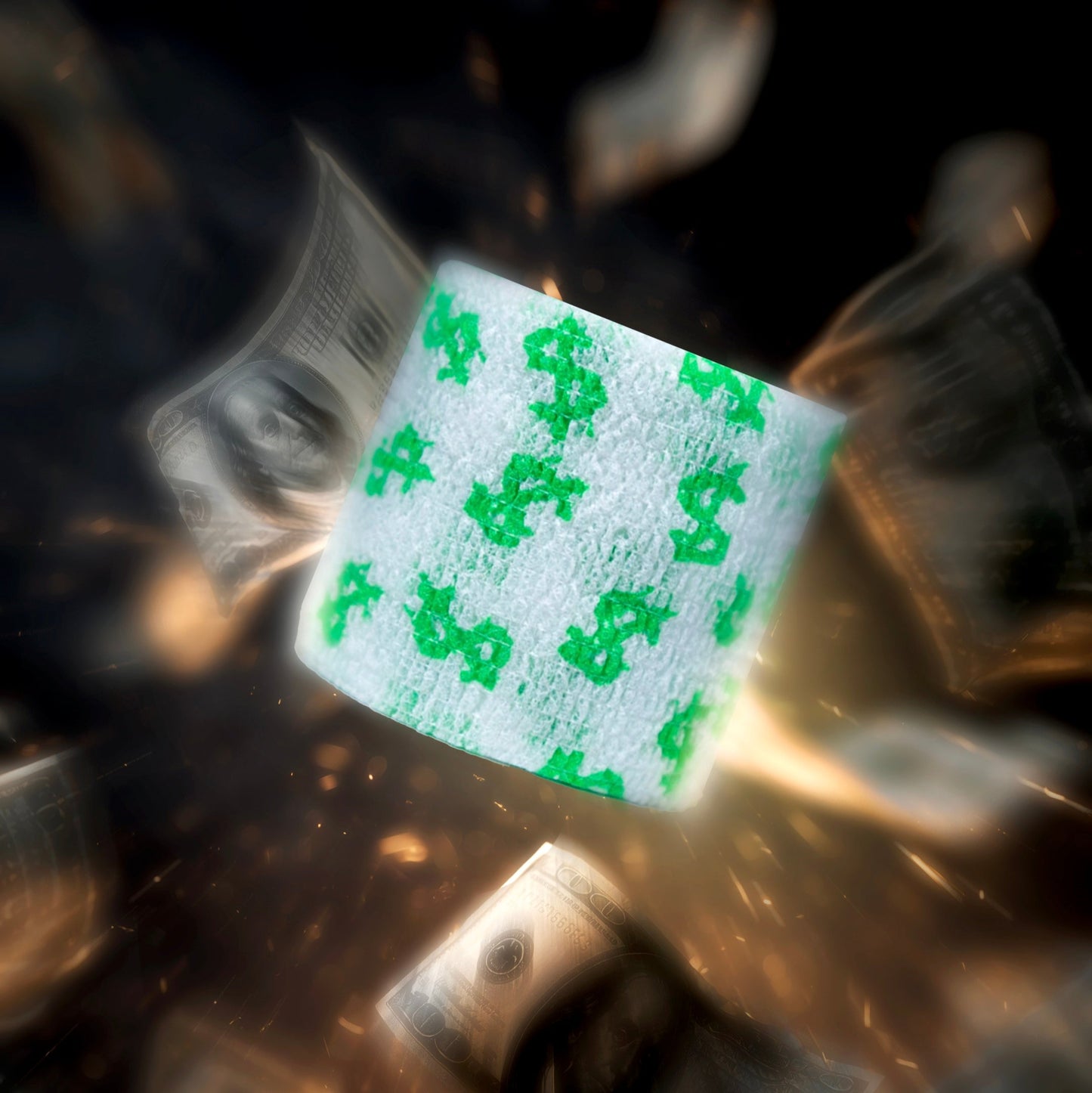 Dollar Sign athletic tape