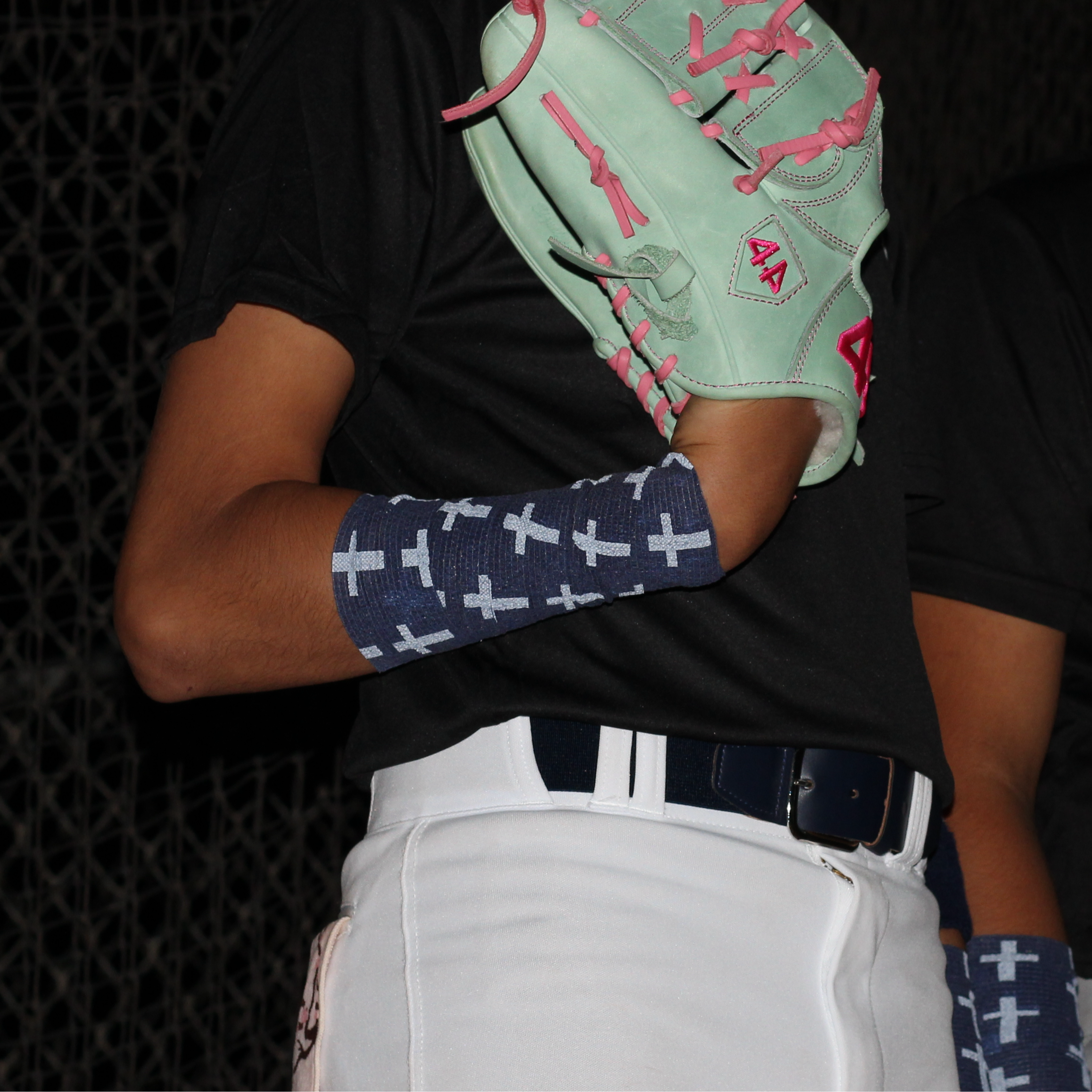 Navy Blue Cross Athletic Tape