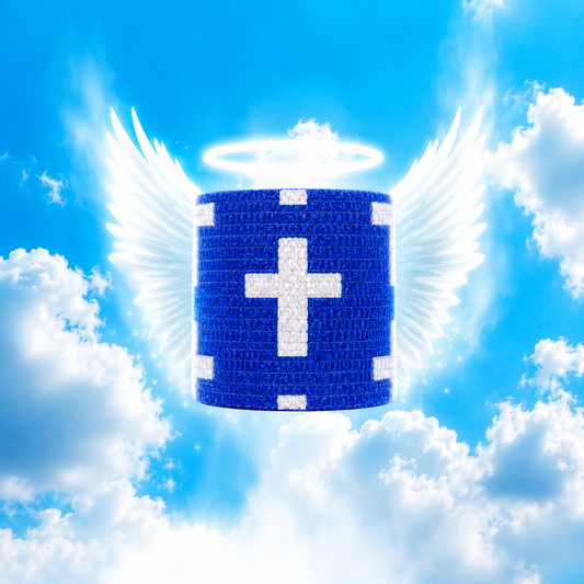 Blue: Cross Athletic Tape