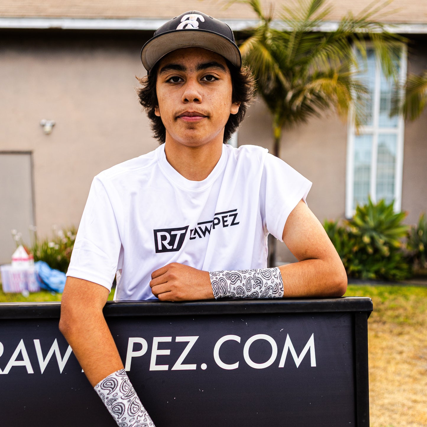 White Paisley Print Athletic Tape