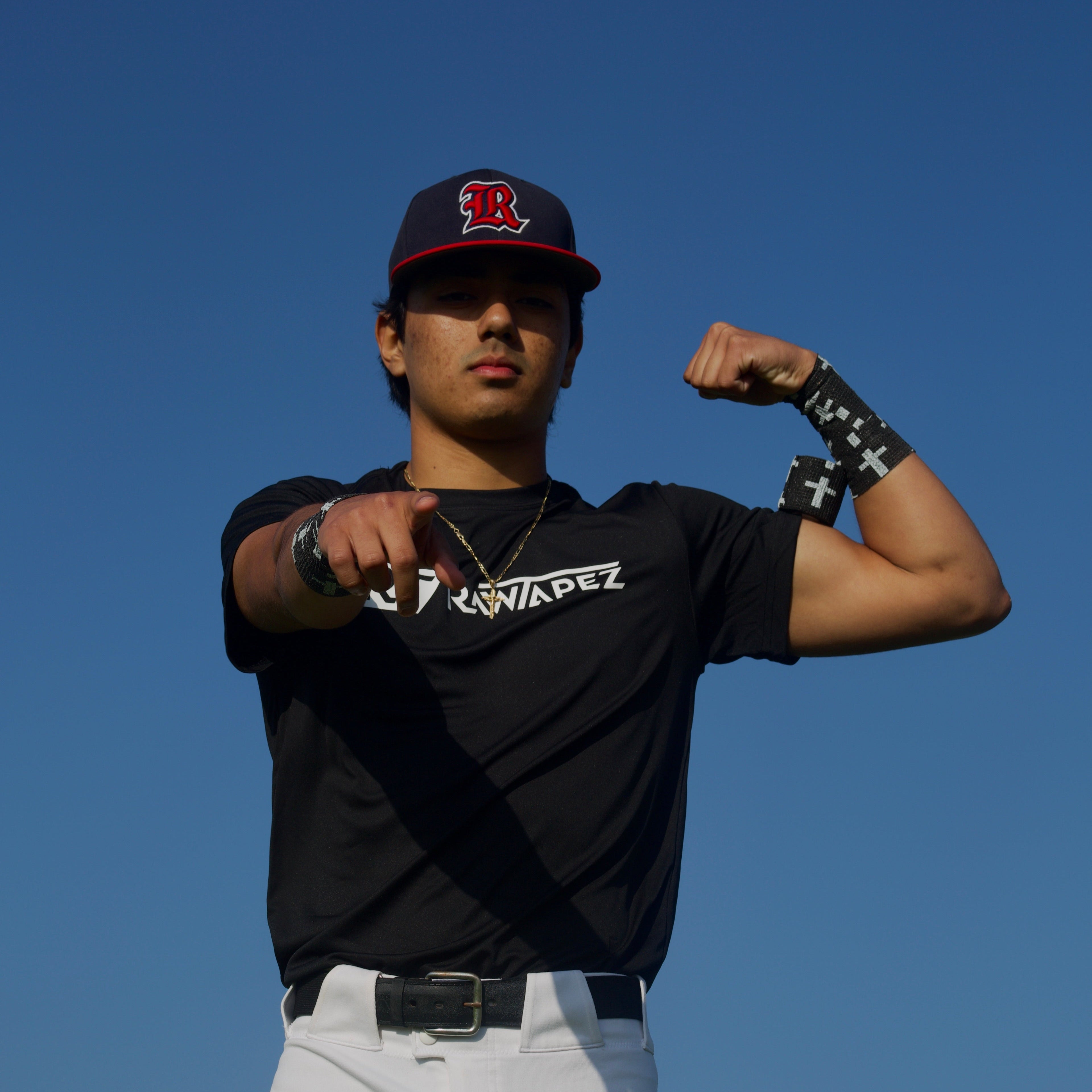 Black Cross Athletic Tape