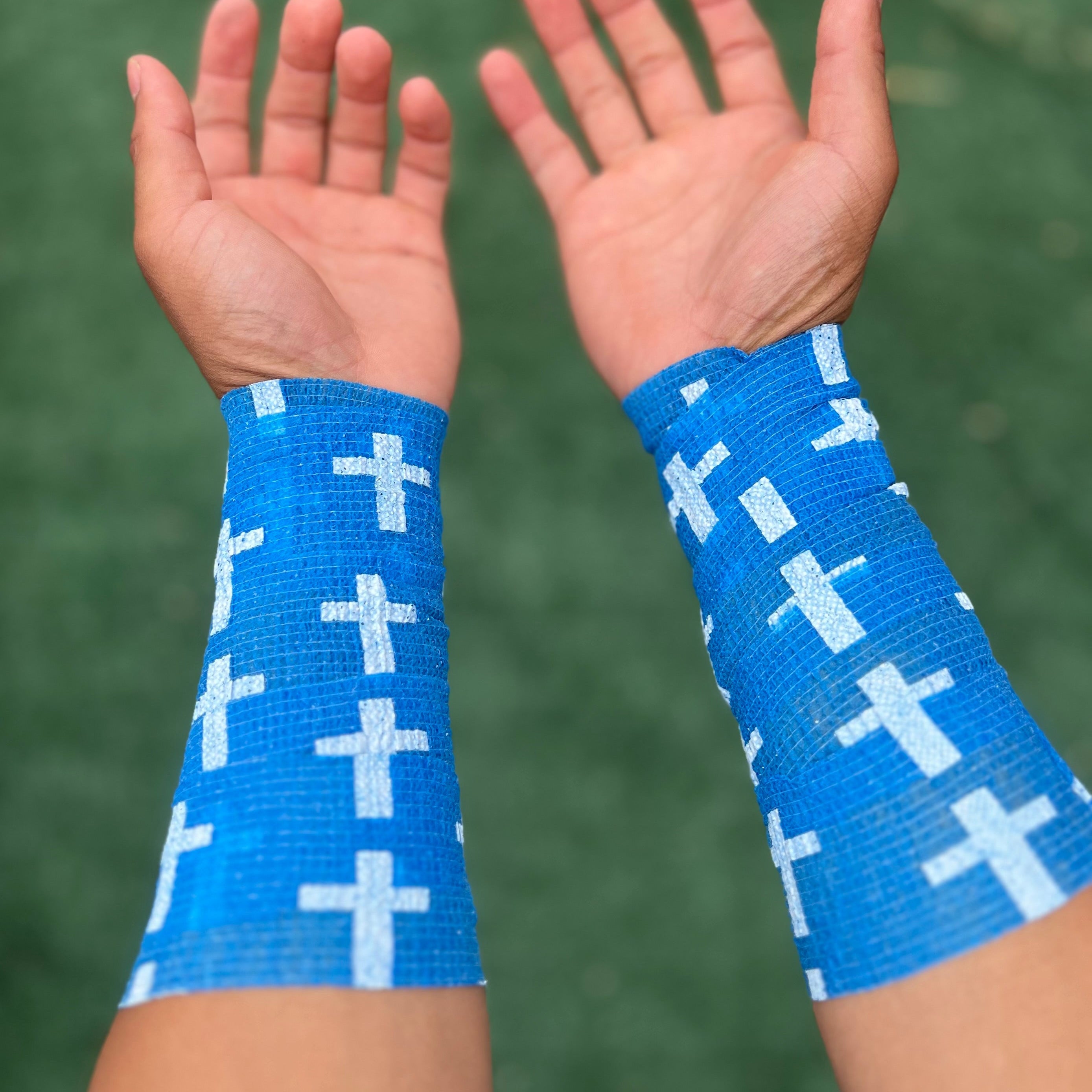 Blue: Cross Athletic Tape