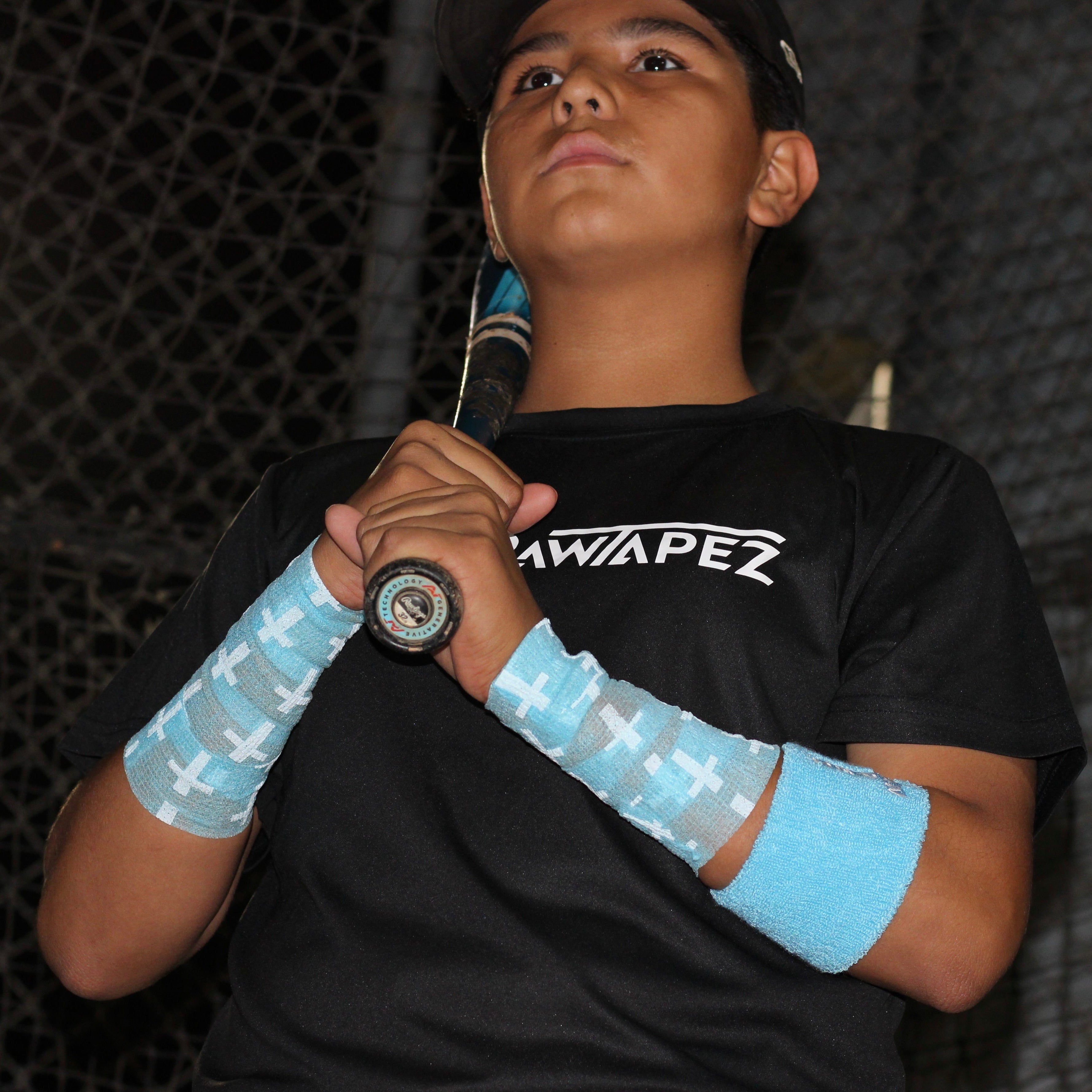 Baby Blue Cross Athletic Tape