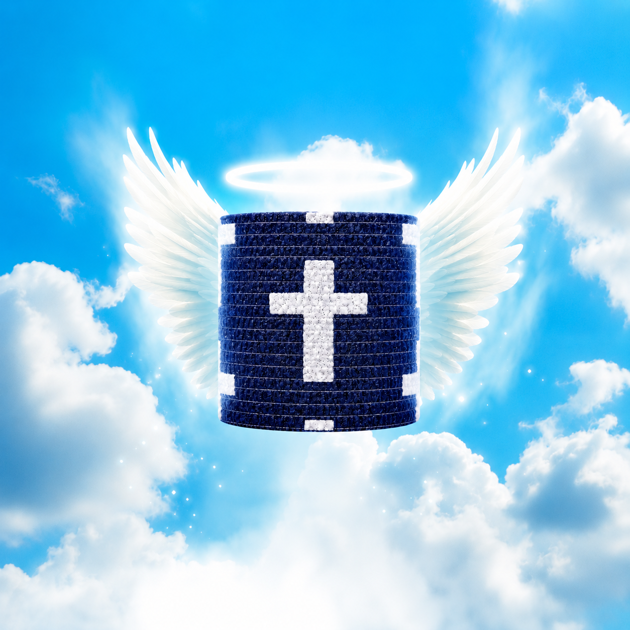 Navy Blue Cross Athletic Tape