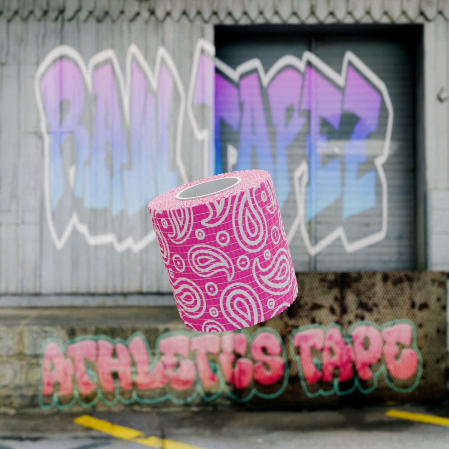 Pink Paisley Print Athletic Tape