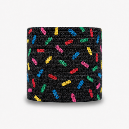 Black: Sprinkles Athletic Tape