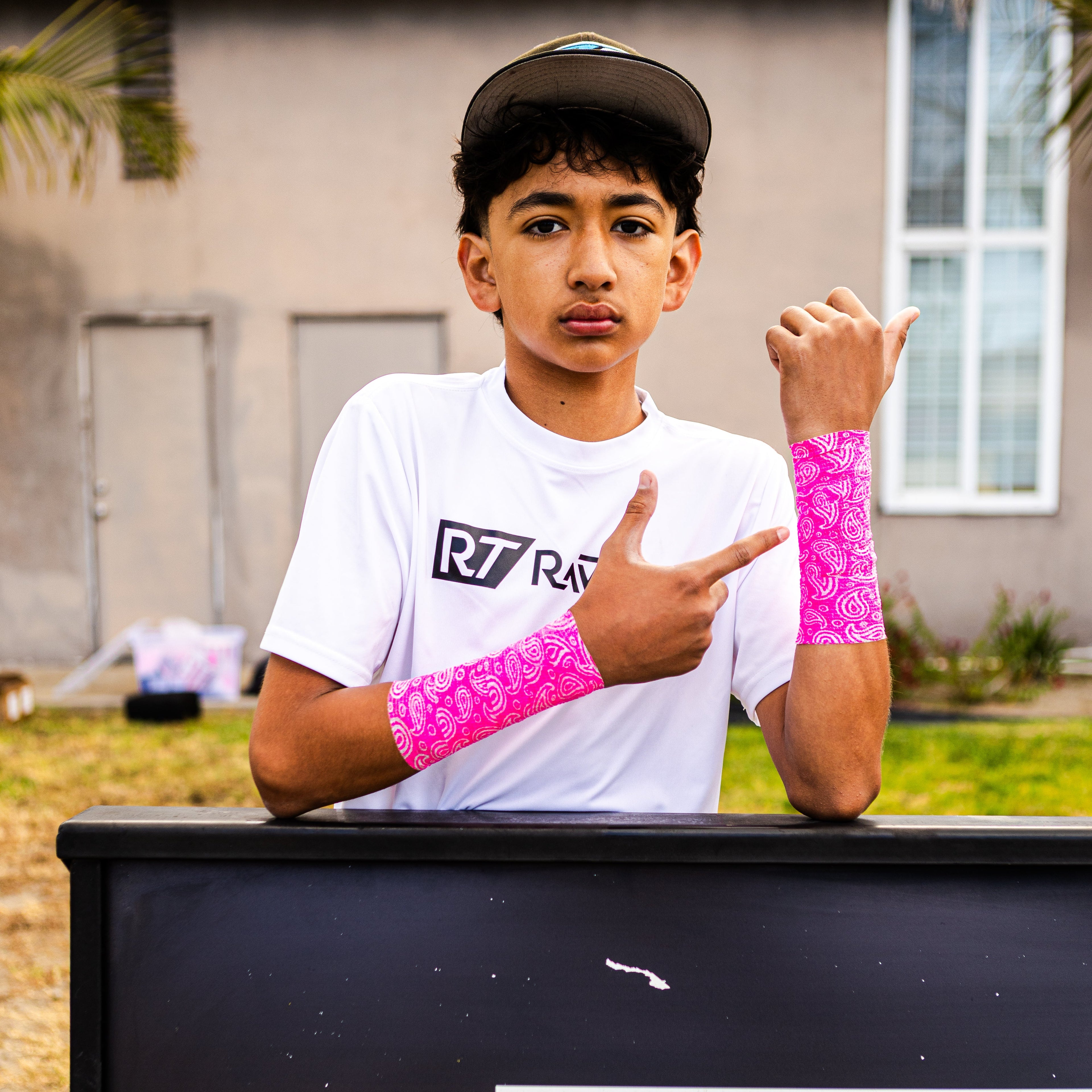Pink Paisley Print Athletic Tape