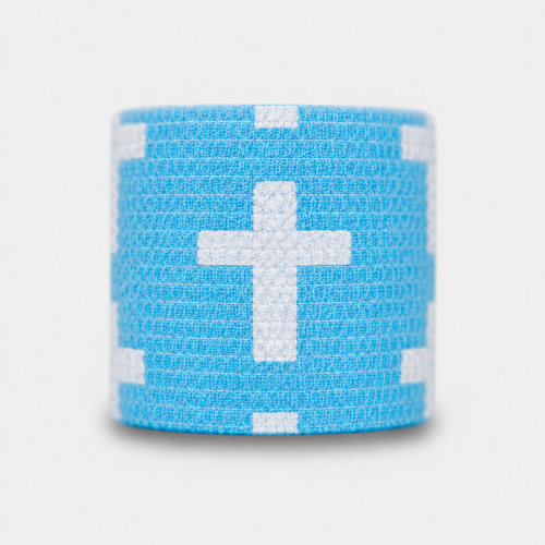 Baby Blue Cross Athletic Tape