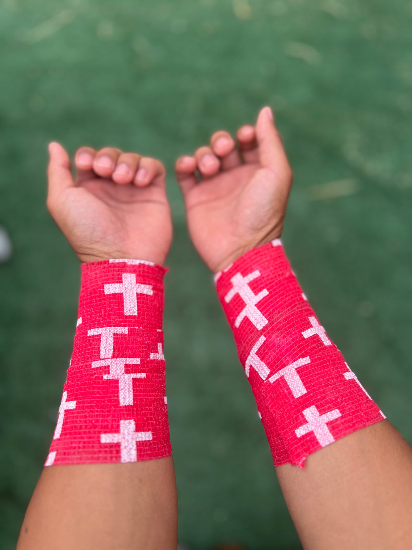 Red: Cross Athletic Tape