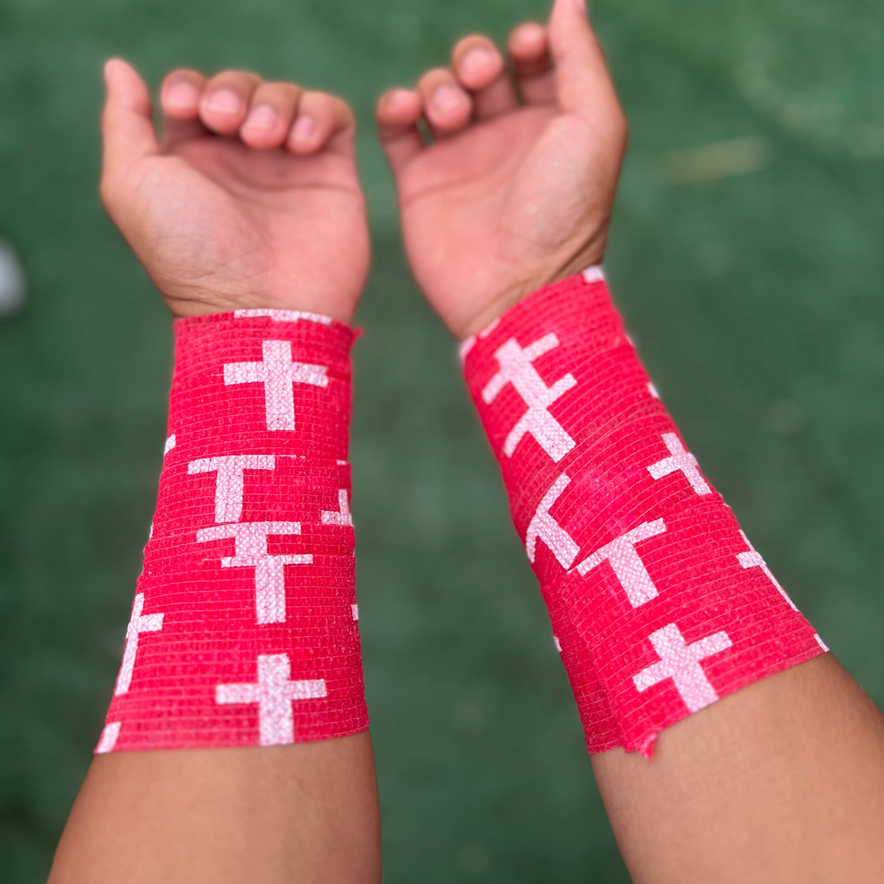 Red: Cross Athletic Tape