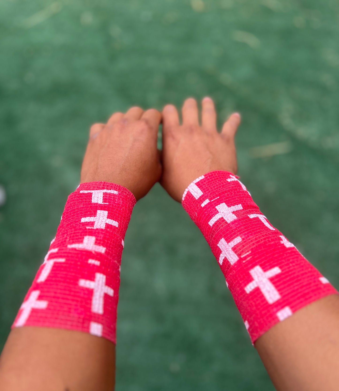 Red: Cross Athletic Tape