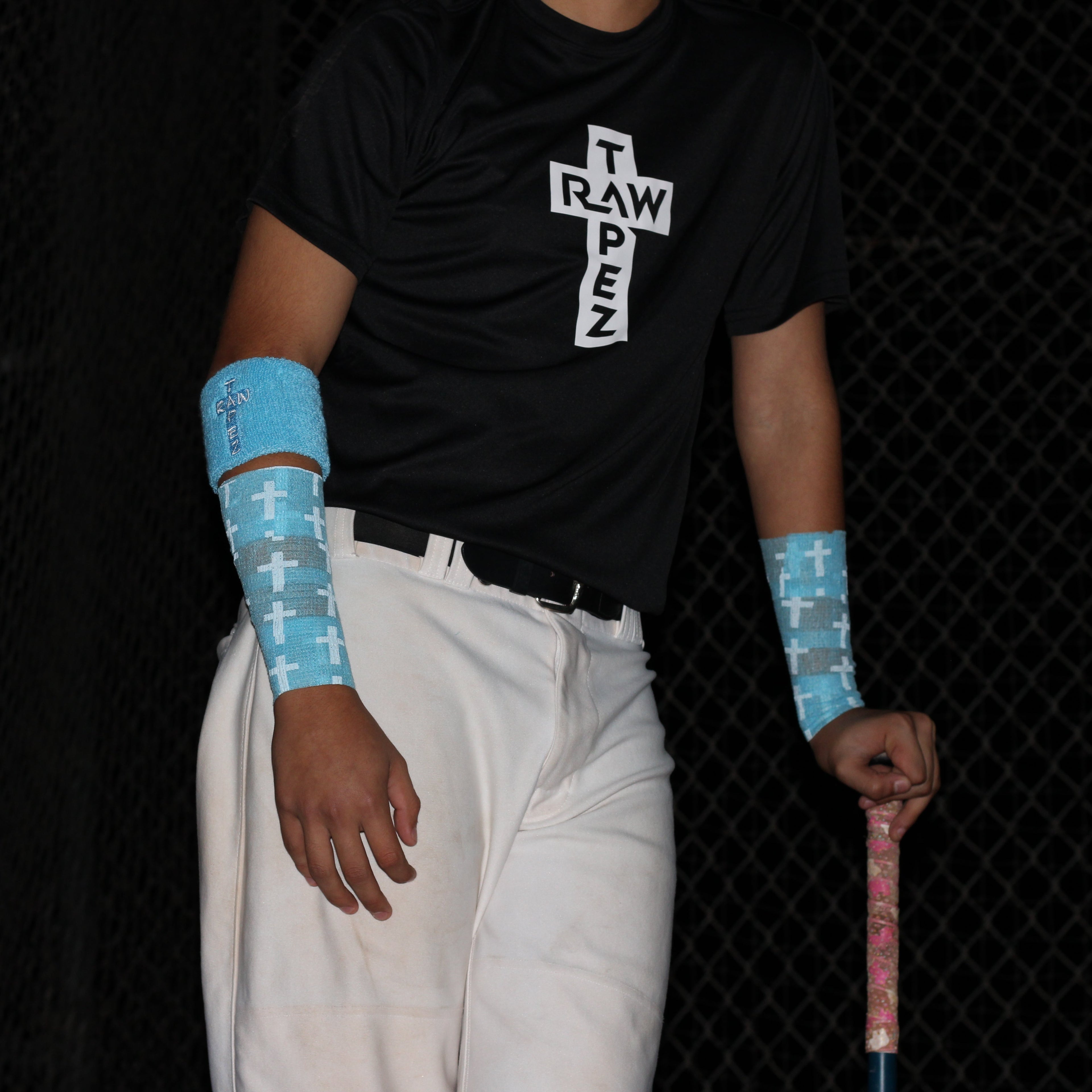 Baby Blue Cross Athletic Tape