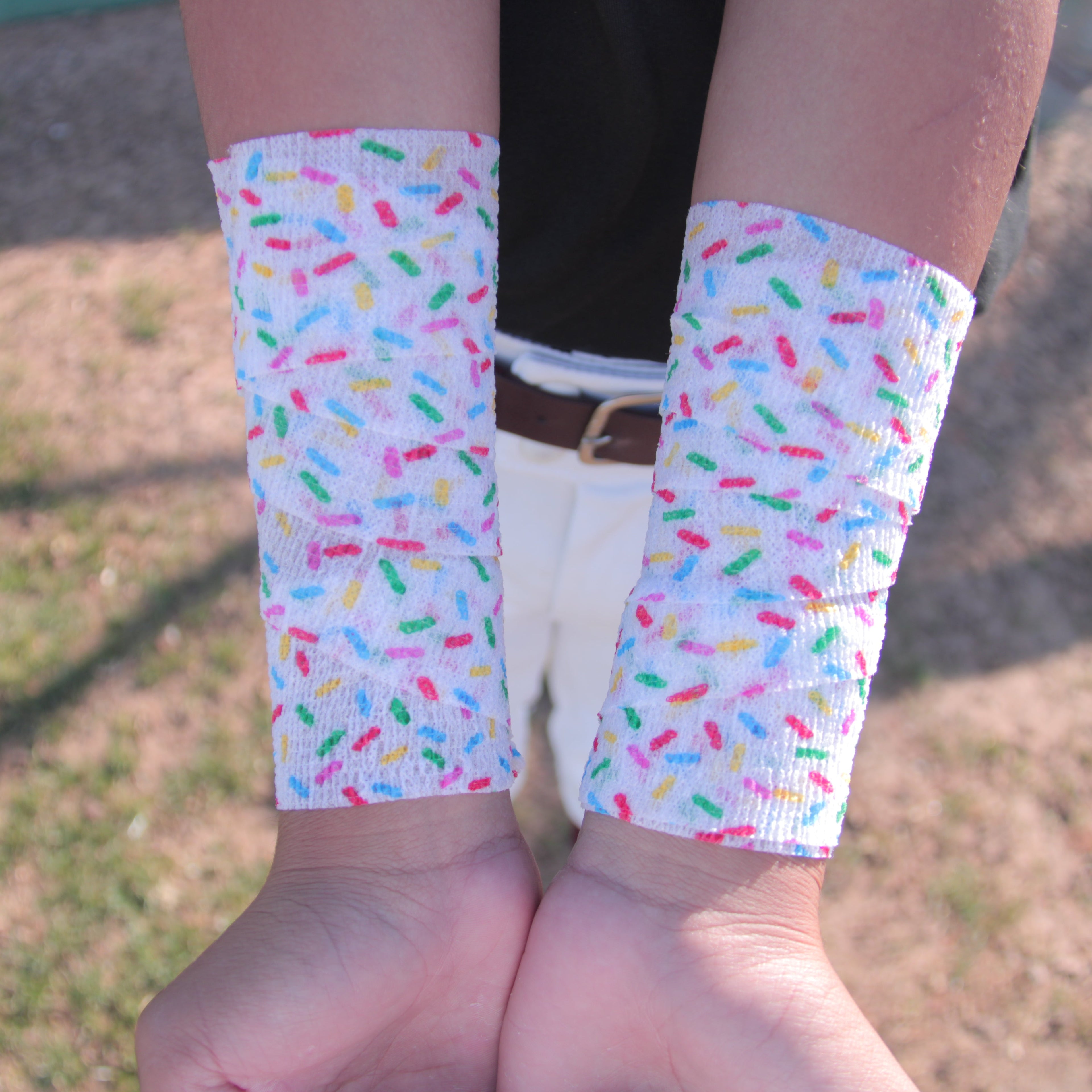 White Sprinkles Athletic Tape
