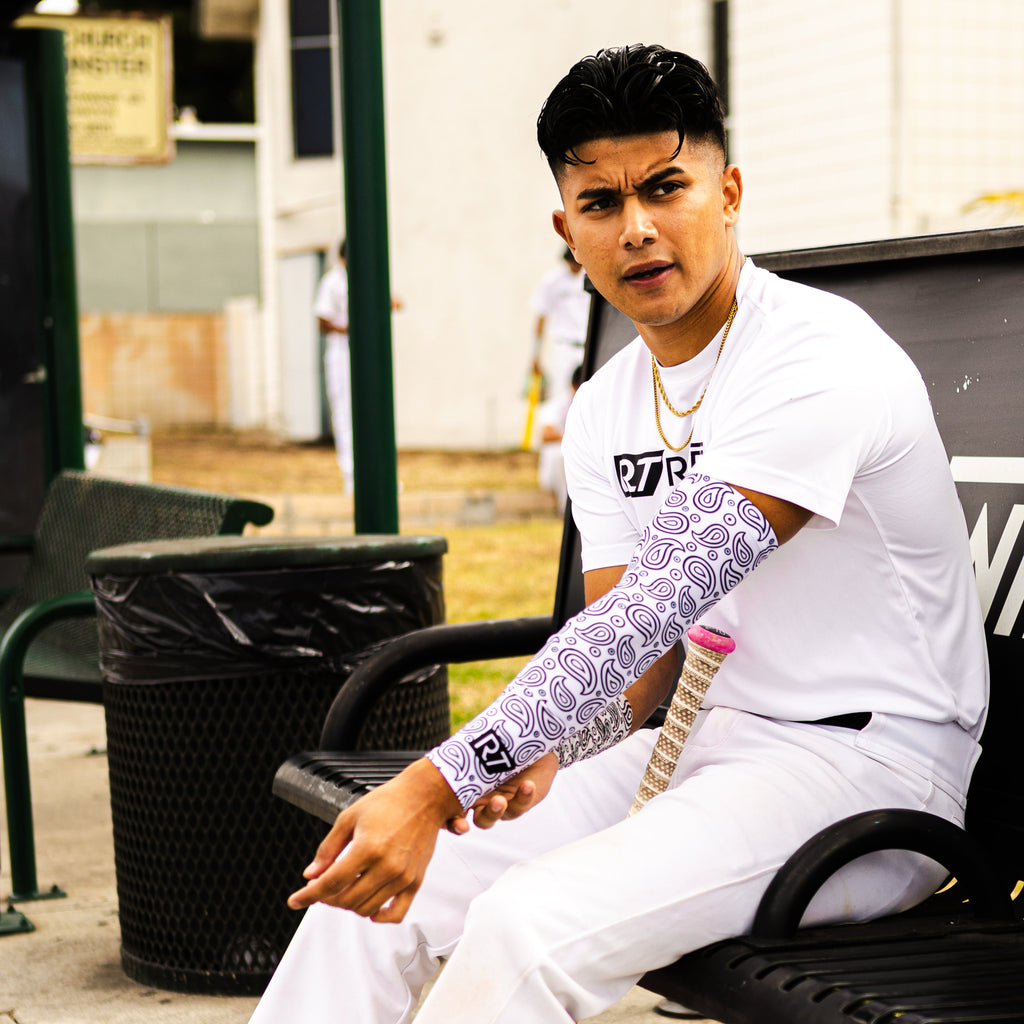 White Paisley Arm Sleeve